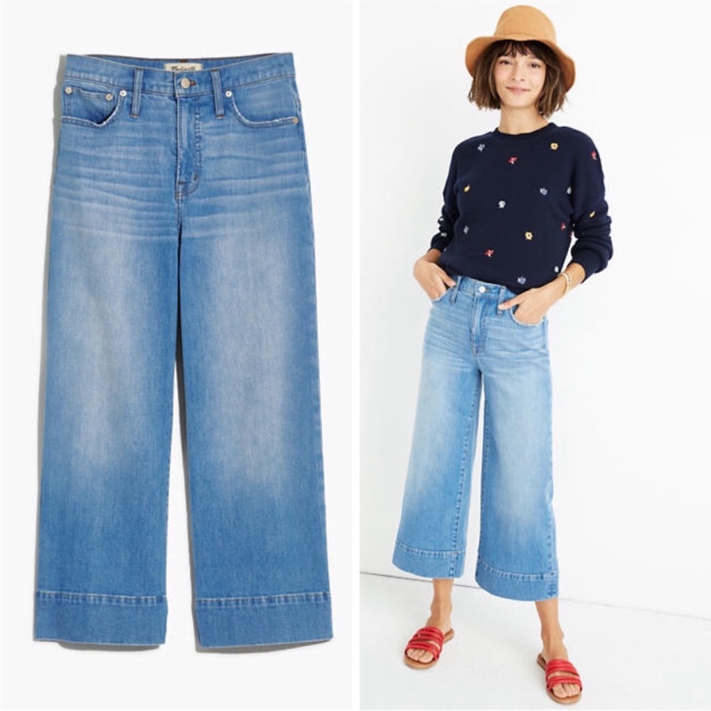 Madewell Wide Leg Crop Jeans | MADEWELL Wide Leg Crop Jeans Delancey
Wash New